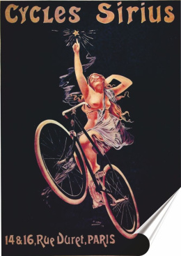 Rower Plakat Samoprzylepny Retro Plakietka(motyw metalowego szyldu)#02570