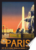 Paryż Plakat Samoprzylepny Retro Plakietka(motyw metalowego szyldu)#02589