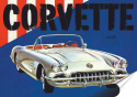 Corvette Plakat Samoprzylepny Plakietka(motyw metalowego szyldu)#02633