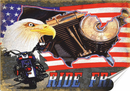 Harley Plakat Samoprzylepny Retro Plakietka(motyw metalowego szyldu)#027