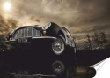 Aston Garaż Plakat Samoprzylepny Plakietka(motyw metalowego szyldu)#02761