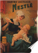 Nestle Plakat Samoprzylepny Retro Plakietka(motyw metalowego szyldu)#02826