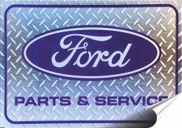 Ford Plakat Samoprzylepny Retro Plakietka(motyw metalowego szyldu)#03137