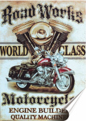 Harley Plakat Samoprzylepny Plakietka(motyw metalowego szyldu)#03462