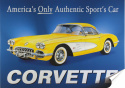 Corvette Plakat Samoprzylepny Plakietka(motyw metalowego szyldu)#04984
