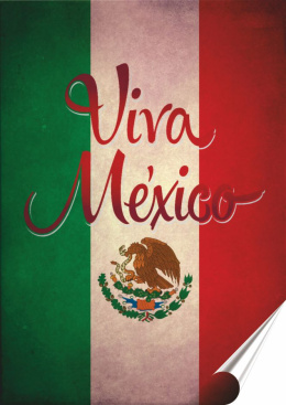 Meksyk Plakat Samoprzylepny Plakietka(motyw metalowego szyldu)#05044