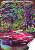 Corvette Plakat Samoprzylepny Plakietka(motyw metalowego szyldu)#05390