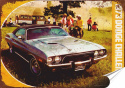 Dodge Garaż Plakat Samoprzylepny Plakietka(motyw metalowego szyldu)#05397