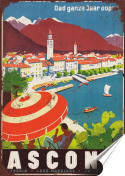 Ascona Plakat Samoprzylepny Plakietka(motyw metalowego szyldu)#05765