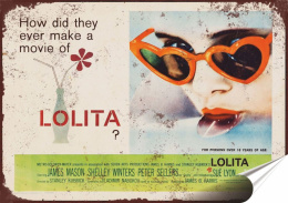 Lolita film Plakat Samoprzylepny Plakietka(motyw metalowego szyldu)#05782