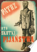 PRL Plakat Samoprzylepny Retro Plakietka(motyw metalowego szyldu)#05832