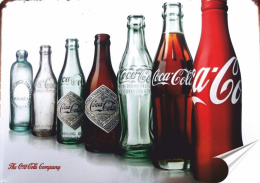 Coca Cola Plakat Samoprzylepny Plakietka(motyw metalowego szyldu)#06904
