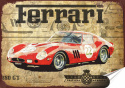 Ferrari Plakat Samoprzylepny Plakietka(motyw metalowego szyldu)#07191