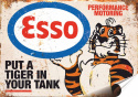 Esso Plakat Samoprzylepny Retro Plakietka(motyw metalowego szyldu)#07325