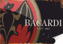 Bacardi Plakat Samoprzylepny Plakietka(motyw metalowego szyldu)#07334