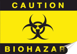 Biohazard Plakat Samoprzylepny Plakietka(motyw metalowego szyldu)#07377