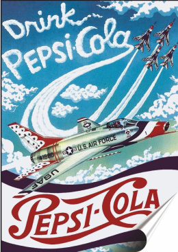 Coca Cola Plakat Samoprzylepny Plakietka(motyw metalowego szyldu)#07534