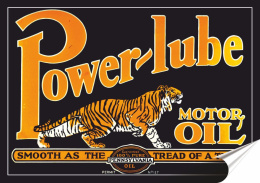 Motor Oil Plakat Samoprzylepny Plakietka(motyw metalowego szyldu)#07539