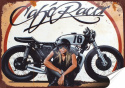 Harley Plakat Samoprzylepny Retro Plakietka(motyw metalowego szyldu)#07621