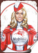 Mobiloil Plakat Samoprzylepny Plakietka(motyw metalowego szyldu)#07643