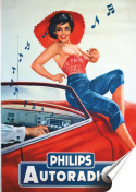 Philips Plakat Samoprzylepny Retro Plakietka(motyw metalowego szyldu)#07660