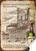 Whiskey Plakat Samoprzylepny Plakietka(motyw metalowego szyldu)#07780