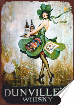 Whiskey Plakat Samoprzylepny Plakietka(motyw metalowego szyldu)#07859