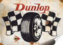 Dunlop Plakat Samoprzylepny Plakietka(motyw metalowego szyldu)#07952