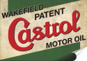 Castrol Plakat Samoprzylepny Plakietka(motyw metalowego szyldu)#08111