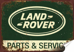 Land Rover Plakat Samoprzylepny Plakietka(motyw metalowego szyldu)#08246