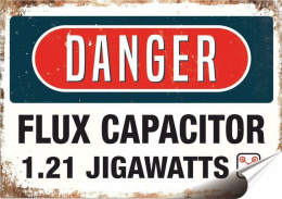 Danger Plakat Samoprzylepny Plakietka(motyw metalowego szyldu)#08451