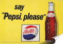 Pepsi Cola Plakat Samoprzylepny Plakietka(motyw metalowego szyldu)#08453