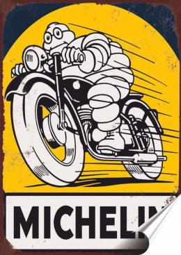 Michelin Plakat Samoprzylepny Plakietka(motyw metalowego szyldu)#08515