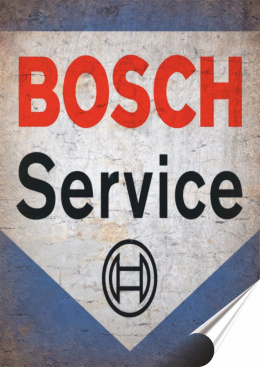 Bosch Plakat Samoprzylepny Retro Plakietka(motyw metalowego szyldu)#08522