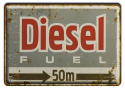 DIESEL METALOWY SZYLD PLAKAT VINTAGE RETRO #00722