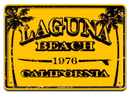 LAGUNA BEACH METALOWY SZYLD PLAKAT RETRO #00812