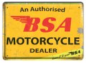 MOTORCYCLE METALOWY SZYLD PLAKAT RETRO #00439