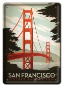 SAN FRANCISCO METALOWY SZYLD PLAKAT RETRO #04955