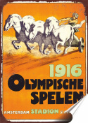 Olimpiada Plakat Samoprzylepny Plakietka(motyw metalowego szyldu)#09574