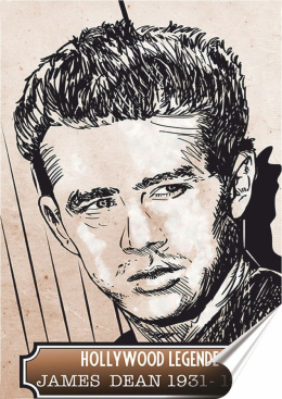 James Dean Plakat Samoprzylepny Plakietka(motyw metalowego szyldu)#10449