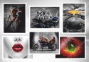 Harley Plakat Samoprzylepny Plakietka(motyw metalowego szyldu)#10561