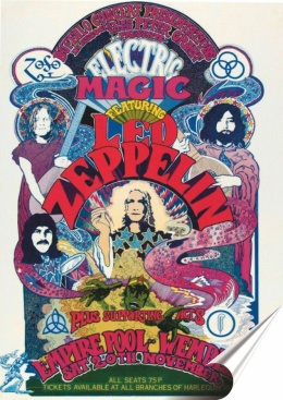 Rock Koncert Plakat Samoprzylepny Plakietka(motyw metalowego szyldu)#10783