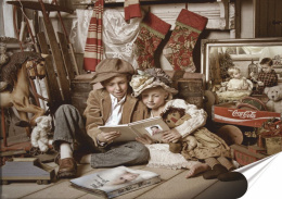 Dzieci Plakat Samoprzylepny Retro Plakietka(motyw metalowego szyldu)#10793