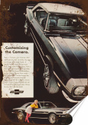 Camaro Plakat Samoprzylepny Plakietka(motyw metalowego szyldu)#10833