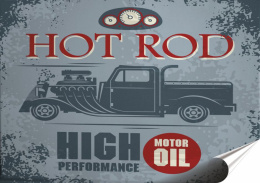 Garaż Plakat Samoprzylepny Retro Plakietka(motyw metalowego szyldu)#10962