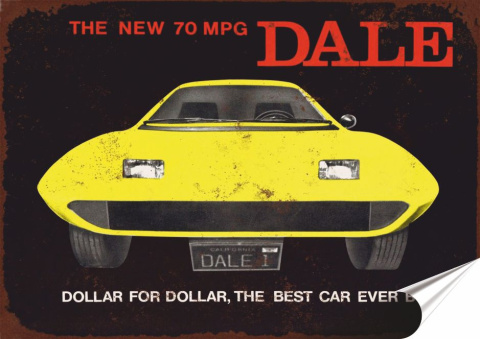 Garaż Plakat Samoprzylepny Retro Plakietka(motyw metalowego szyldu)#11002