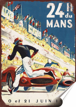 Monaco Plakat Samoprzylepny Retro Plakietka(motyw metalowego szyldu)#11063