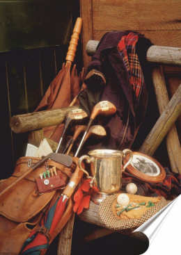 Golf Plakat Samoprzylepny Retro Plakietka(motyw metalowego szyldu)#11128