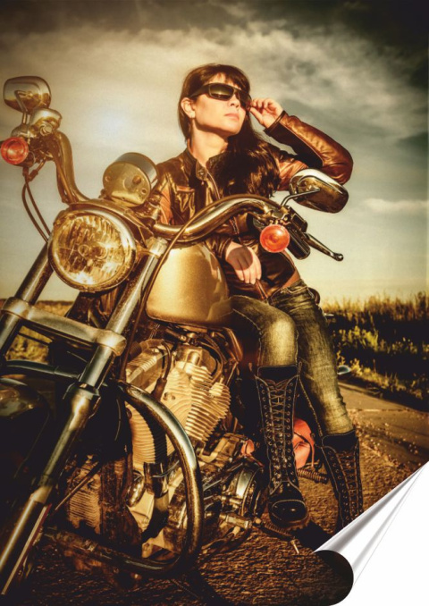 Harley Plakat Samoprzylepny Plakietka(motyw metalowego szyldu)#11133