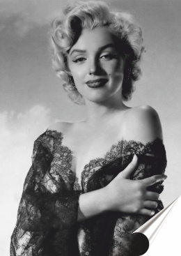 Marilyn Monroe Plakat Samoprzylepny Plakietka(motyw metalowego szyldu)#11509